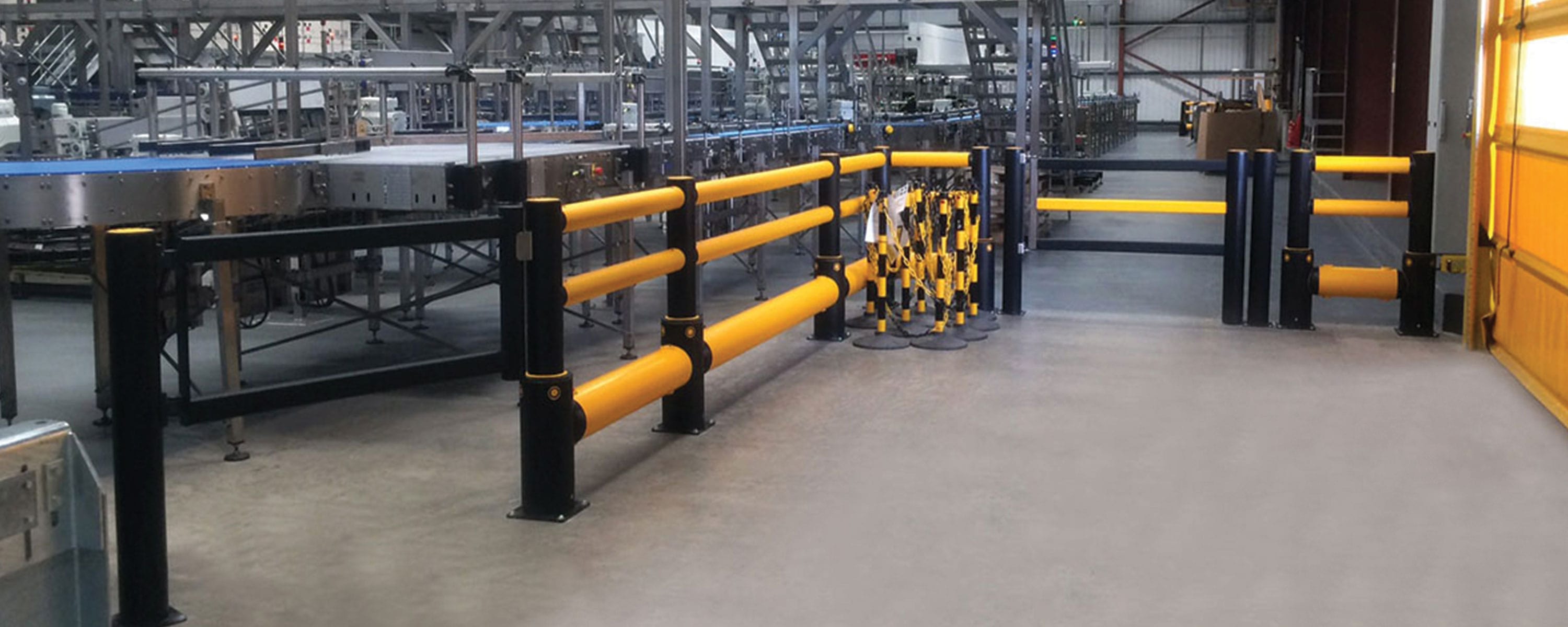 Flexible safety barrier for vehicle & pedestrian protection ASAFE