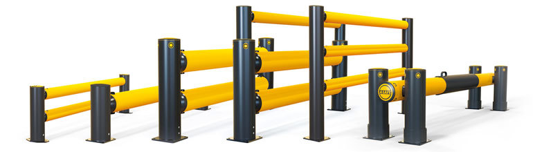 Plastic safety barriers