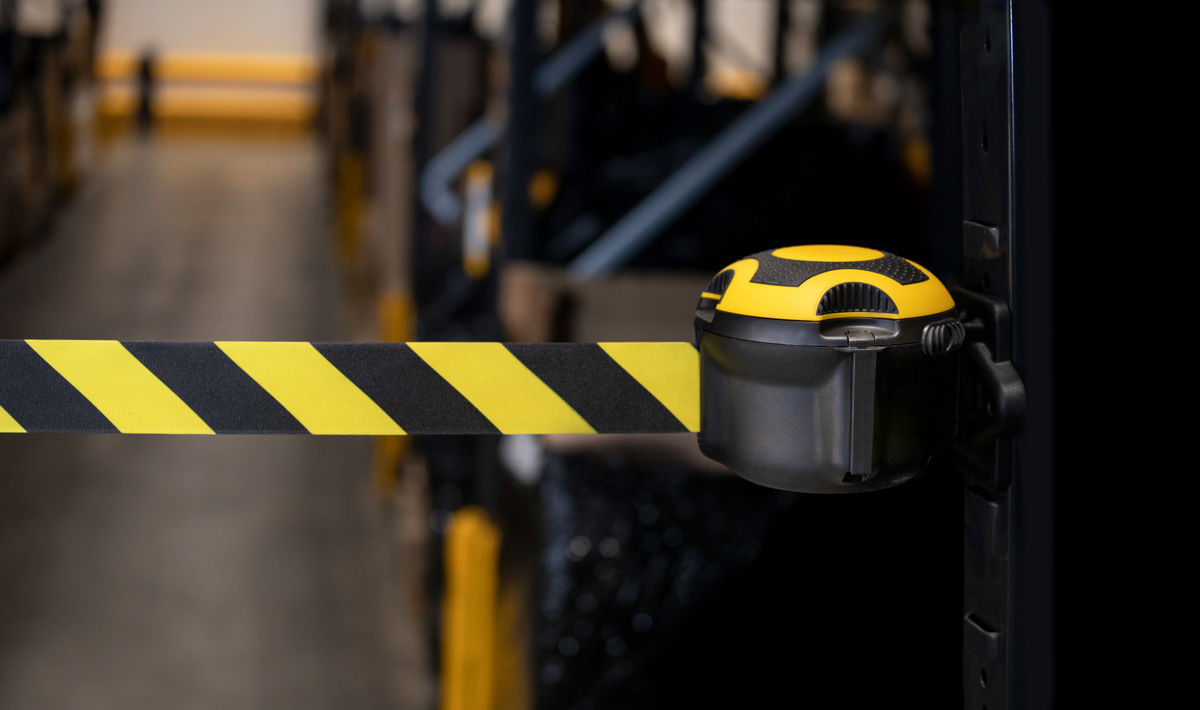 Retractable Barrier Tape Kit for Racking ASAFE