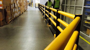 Pedestrian safety boost for UK clothing warehouse