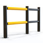 pedestrian crossing protection slide gate safety Guardrail side view