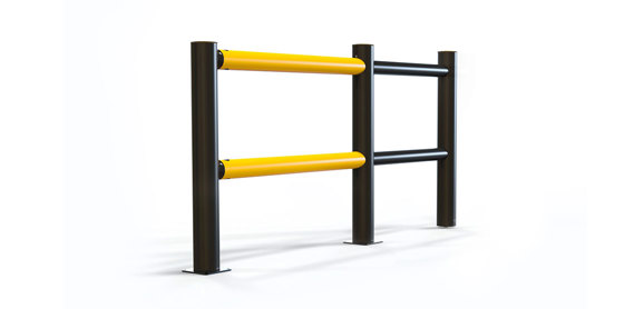 pedestrian crossing protection slide gate safety Guardrail side view