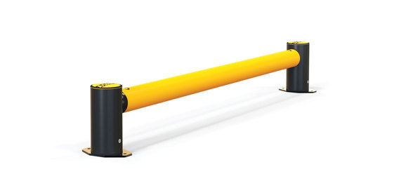 mFlex Single Traffic flexible polymer safety Guardrail (Micro) side view
