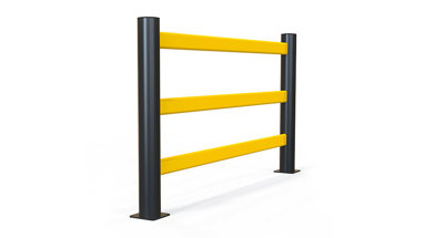 pedestrian 3 rail safety protection Guardrail for stadium 