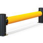 reFlex Single Traffic flexible polymer safety Guardrail side view
