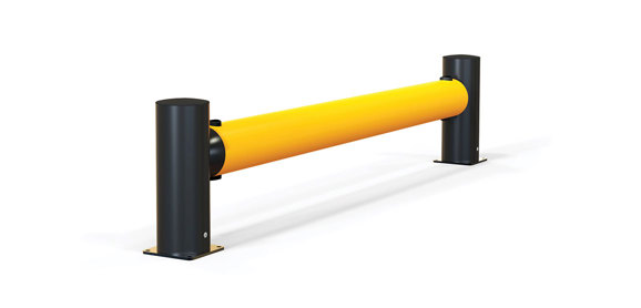 reFlex Single Traffic flexible polymer safety Guardrail side view