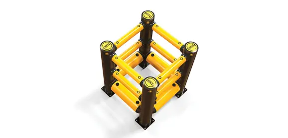 Column Protection Gaurd Rails iFlexRail Column Guard+ | A-SAFE Column Protection Solutions