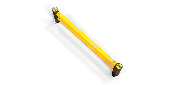 mFlex Double Traffic flexible polymer safety Guardrail (Micro) top view