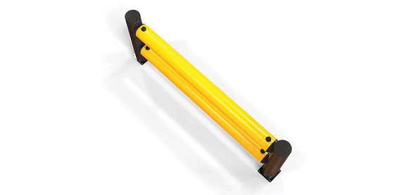reFlex Double Traffic flexible polymer safety Guardrail top view