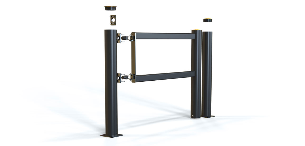 Long iFlex™ Pedestrian Safety Swing Gate ASAFE