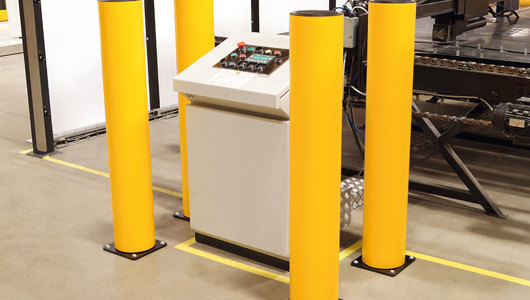 industrial bollard safety Guardrail protection in factory
