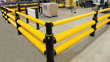 iFlex Double Traffic+ flexible polymer with pedestrian safety Guardrail at factory