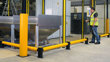 Single Traffic flexible polymer safety Guardrail at factory