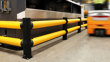 Double Traffic flexible polymer safety Guardrail in factory