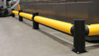 Single Traffic flexible polymer safety guardrail in factory