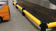 Single Traffic flexible polymer safety Guardrail in factory