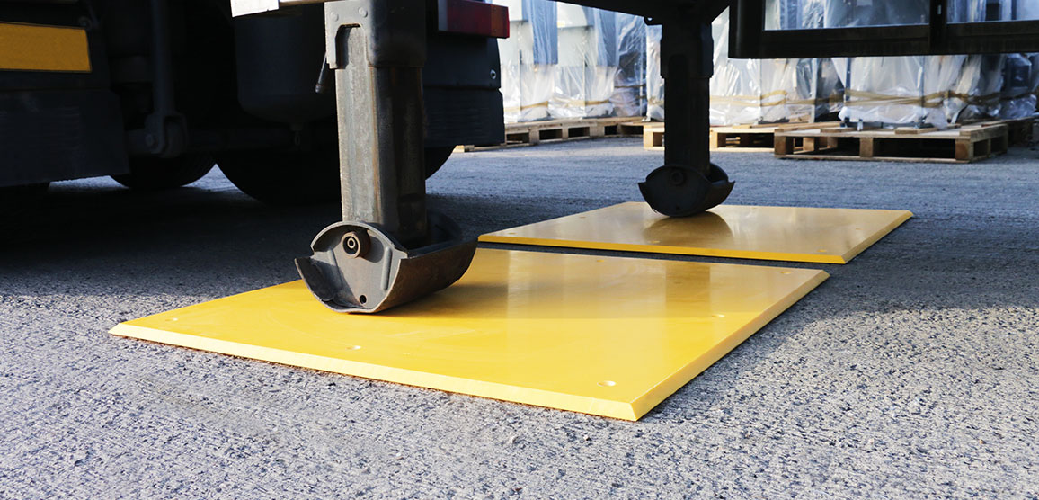 Service yard HGV safety trailer plate protection ASAFE