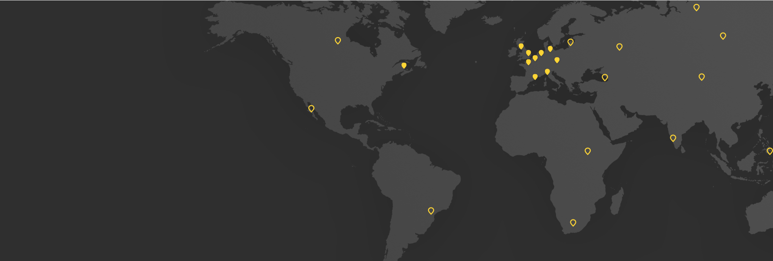 We have trusted partners in 39 countries across 6 continents, and we are always looking to increase our reach as part of our international expansion programme. 