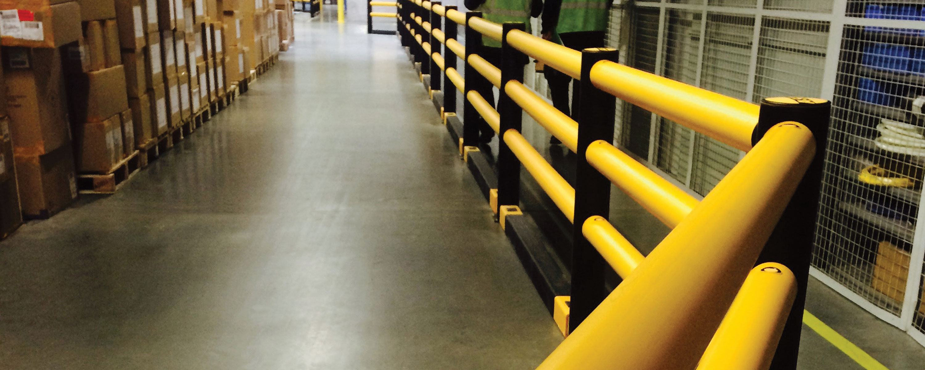 Pedestrian safety barriers with handrail ASAFE