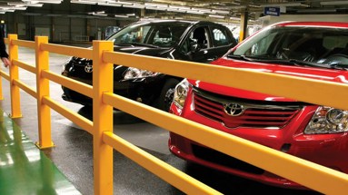 Pedestrian safeguarding solutions for Toyota manufacturing plant