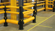 Single Traffic + 2 rail flexible polymer with pedestrian safety Guardrail in factory