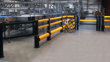 pedestrian crossing protection swing gate at factory