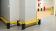 Single Traffic flexible polymer safety Guardrail at JandJ