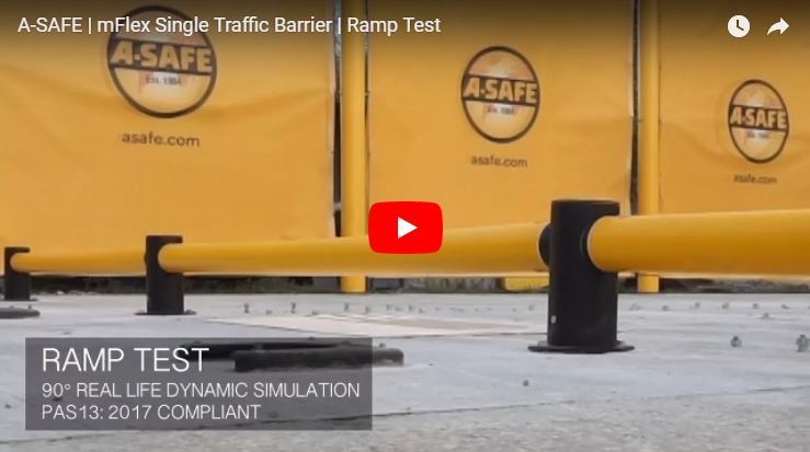 mFlex Single Traffic Barrier | A-SAFE Ramp Test Video