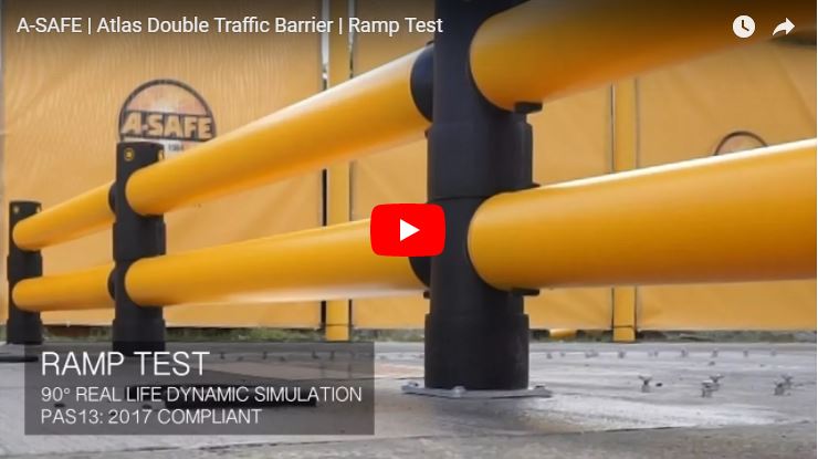 Flexible Polymer Safety Barrier Ramp Testing | A-SAFE