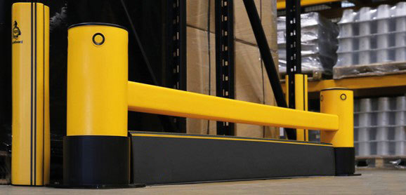 Rack End Barrier with Ground Level Protection from Forks | A-SAFE