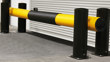 eFlex Dock Gate designed to defend dock loading bays, industrial door protection in loading bay