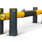 iFlex Dock Gate designed to defend dock loading bays, industrial door protection side view