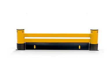 eFlex Double RackEnd Guardrail+Kerb