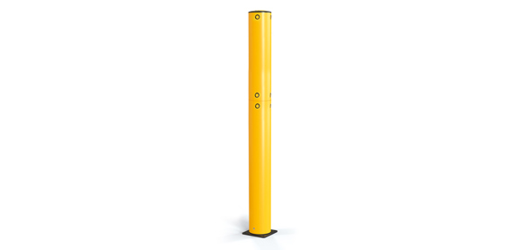 Flexible Polymer high level impact protection safety bollard side view