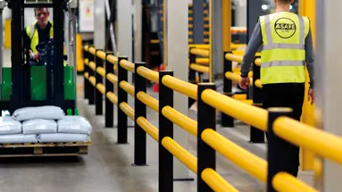 Warehouse Segregation Panel Safety barriers for warehouse and distribution facilities | A-SAFE