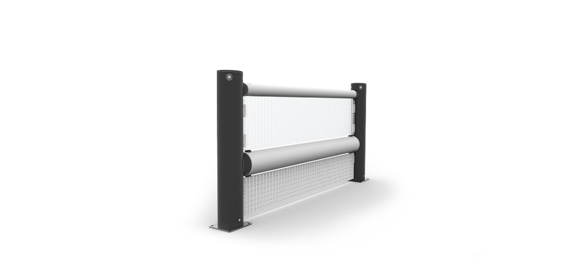 iFlex Anti-Climb Parking Lot Guardrail
