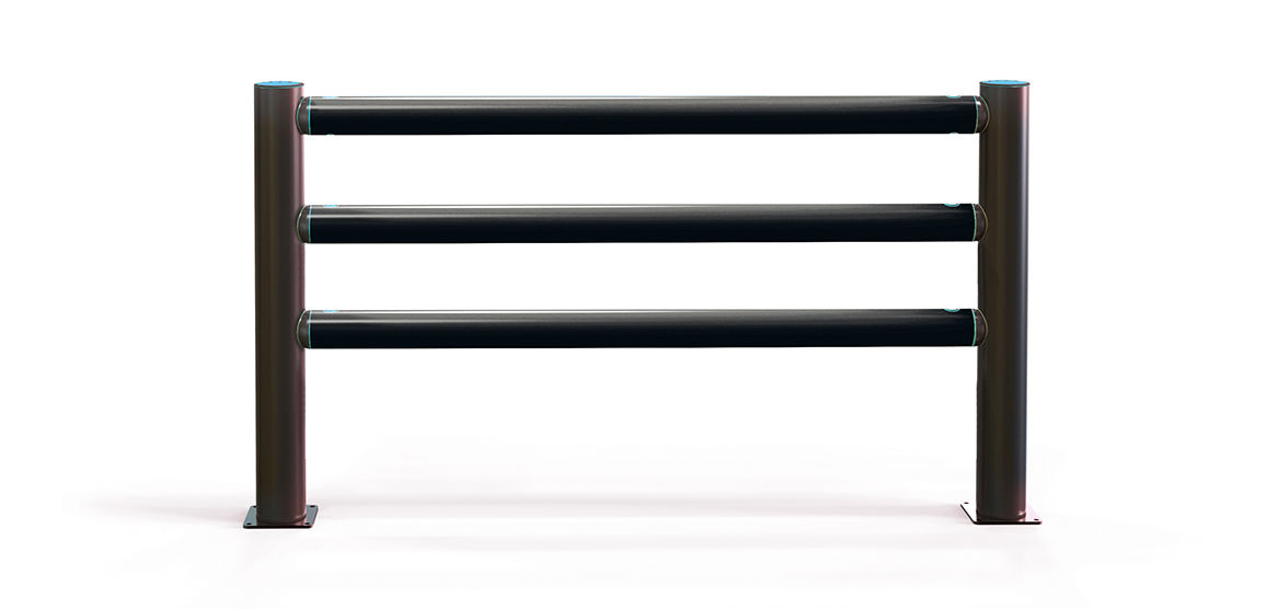 iFlex™ Pedestrian Barrier 3 Rail for Cold Storage Environments