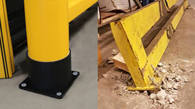 No floor damage with A-SAFE racking protection