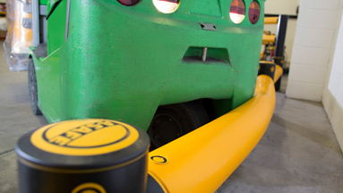 Flexible Polymer Forklift Guardrails