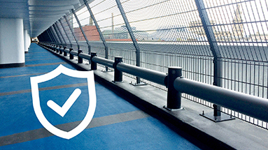 Car park standards compliance safety guardrail