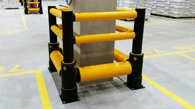 Column Protection Guardrail Base Plates