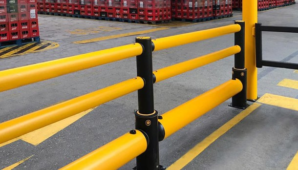 Hygienic industrial safety guardrails for the food and drink industry 
