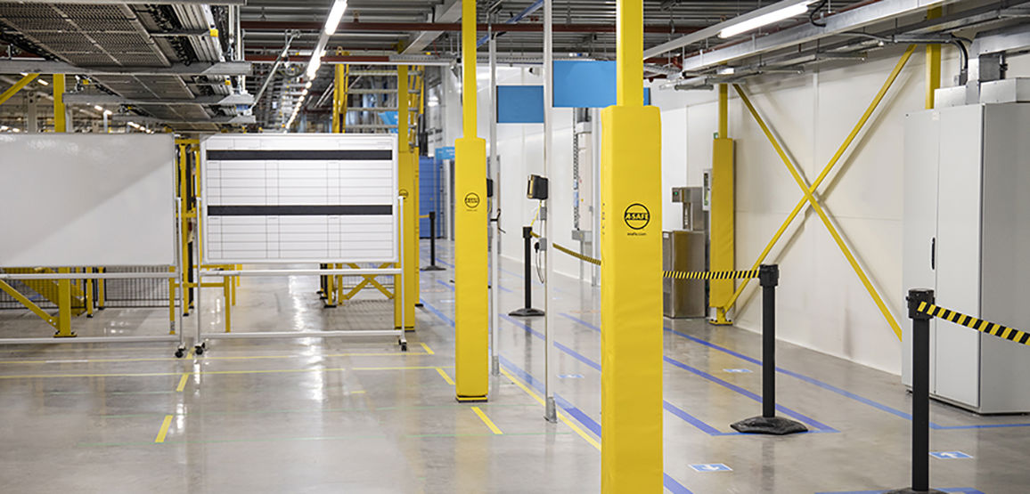 Padded protection for columns & vertical posts | A-SAFE